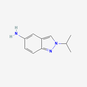 molecular formula C10H13N3 B572765 5-Amino-2-isopropyl-2H-indazole CAS No. 1261268-91-0