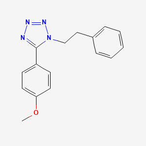 molecular formula C16H16N4O B5727676 5-(4-methoxyphenyl)-1-(2-phenylethyl)-1H-tetrazole 