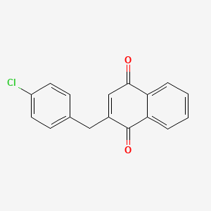 molecular formula C17H11ClO2 B5727720 2-(4-chlorobenzyl)naphthoquinone 