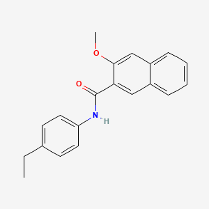 molecular formula C20H19NO2 B5727728 N-(4-ethylphenyl)-3-methoxy-2-naphthamide 