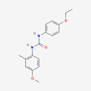 molecular formula C17H20N2O3 B5727739 N-(4-ethoxyphenyl)-N'-(4-methoxy-2-methylphenyl)urea 