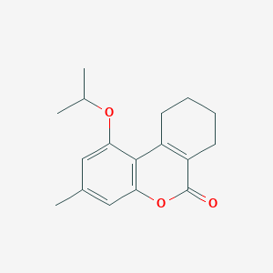 molecular formula C17H20O3 B5727761 1-isopropoxy-3-methyl-7,8,9,10-tetrahydro-6H-benzo[c]chromen-6-one 