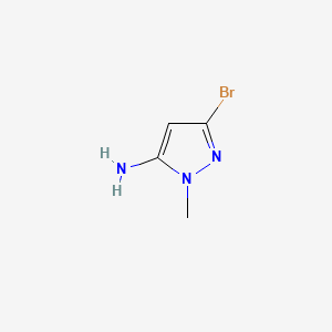 B572777 3-bromo-1-methyl-1H-pyrazol-5-amine CAS No. 1357471-14-7