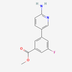 B572780 Methyl 3-(6-aminopyridin-3-yl)-5-fluorobenzoate CAS No. 1314987-71-7