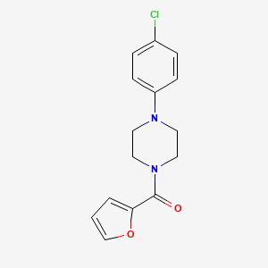 molecular formula C15H15ClN2O2 B5727802 1-(4-chlorophenyl)-4-(2-furoyl)piperazine 