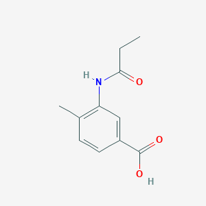 molecular formula C11H13NO3 B5727830 4-methyl-3-(propionylamino)benzoic acid 