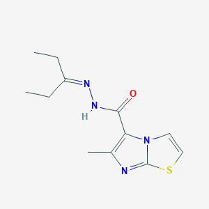 molecular formula C12H16N4OS B5727844 N'-(1-ethylpropylidene)-6-methylimidazo[2,1-b][1,3]thiazole-5-carbohydrazide 