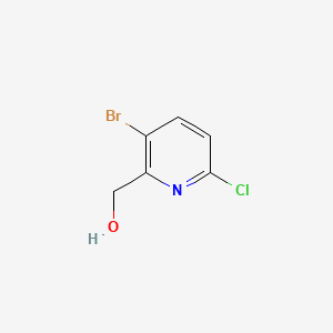 molecular formula C6H5BrClNO B572787 (3-Bromo-6-chloropyridin-2-YL)methanol CAS No. 1227601-71-9