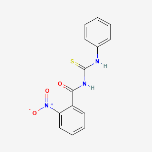 molecular formula C14H11N3O3S B5727881 N-(anilinocarbonothioyl)-2-nitrobenzamide 