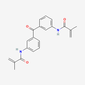 molecular formula C21H20N2O3 B5727900 N,N'-(carbonyldi-3,1-phenylene)bis(2-methylacrylamide) 