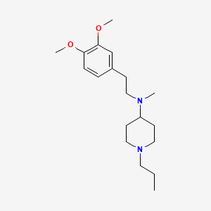 molecular formula C19H32N2O2 B5727913 N-[2-(3,4-dimethoxyphenyl)ethyl]-N-methyl-1-propyl-4-piperidinamine 