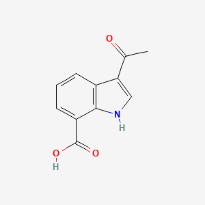 B572792 3-acetyl-1H-indole-7-carboxylic acid CAS No. 1227753-16-3