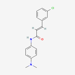 molecular formula C17H17ClN2O B5727932 3-(3-chlorophenyl)-N-[4-(dimethylamino)phenyl]acrylamide 