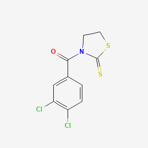 molecular formula C10H7Cl2NOS2 B5728018 3-(3,4-dichlorobenzoyl)-1,3-thiazolidine-2-thione 