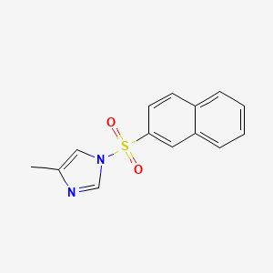 molecular formula C14H12N2O2S B5728024 4-methyl-1-(2-naphthylsulfonyl)-1H-imidazole 