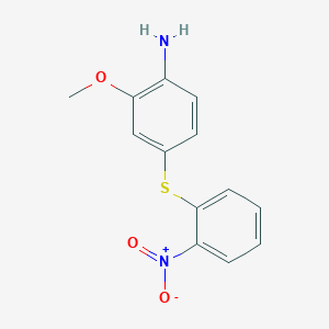 molecular formula C13H12N2O3S B5728028 2-methoxy-4-[(2-nitrophenyl)thio]aniline 