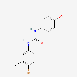 molecular formula C15H15BrN2O2 B5728040 N-(4-bromo-3-methylphenyl)-N'-(4-methoxyphenyl)urea 