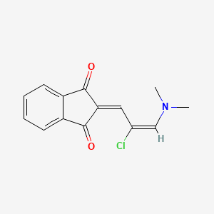 molecular formula C14H12ClNO2 B5728071 2-[2-chloro-3-(dimethylamino)-2-propen-1-ylidene]-1H-indene-1,3(2H)-dione 