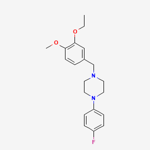 molecular formula C20H25FN2O2 B5728079 1-(3-ethoxy-4-methoxybenzyl)-4-(4-fluorophenyl)piperazine 