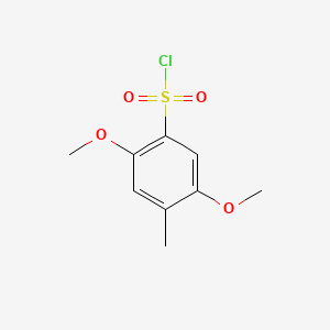 molecular formula C9H11ClO4S B572810 2,5-二甲氧基-4-甲苯磺酰氯 CAS No. 1225058-92-3