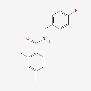 molecular formula C16H16FNO B5728105 N-(4-fluorobenzyl)-2,4-dimethylbenzamide 