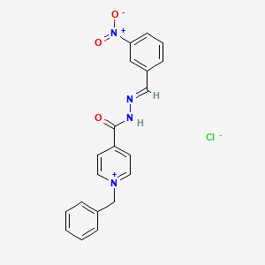 molecular formula C20H17ClN4O3 B5728107 1-benzyl-4-{[2-(3-nitrobenzylidene)hydrazino]carbonyl}pyridinium chloride 