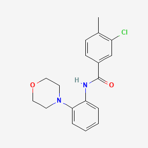 molecular formula C18H19ClN2O2 B5728117 3-chloro-4-methyl-N-[2-(4-morpholinyl)phenyl]benzamide 