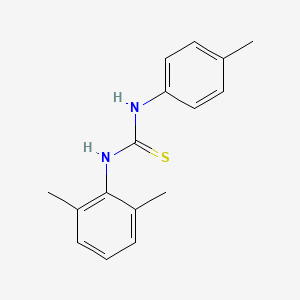 molecular formula C16H18N2S B5728138 N-(2,6-dimethylphenyl)-N'-(4-methylphenyl)thiourea 