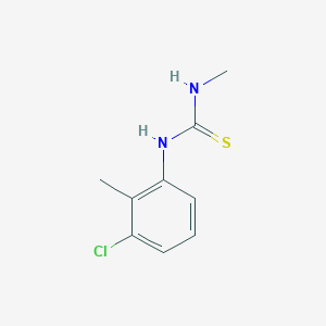 molecular formula C9H11ClN2S B5728142 N-(3-chloro-2-methylphenyl)-N'-methylthiourea 