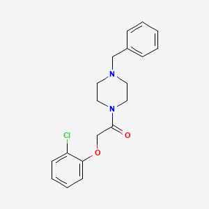 molecular formula C19H21ClN2O2 B5728144 1-benzyl-4-[(2-chlorophenoxy)acetyl]piperazine 