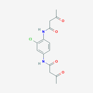 molecular formula C14H15ClN2O4 B5728152 N,N'-(2-chloro-1,4-phenylene)bis(3-oxobutanamide) CAS No. 53641-10-4