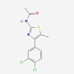 molecular formula C12H10Cl2N2OS B5728158 N-[4-(3,4-dichlorophenyl)-5-methyl-1,3-thiazol-2-yl]acetamide 