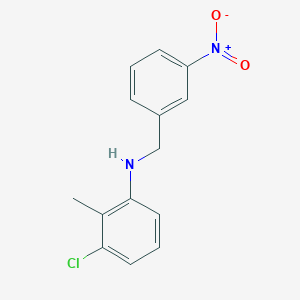 molecular formula C14H13ClN2O2 B5728180 (3-chloro-2-methylphenyl)(3-nitrobenzyl)amine 