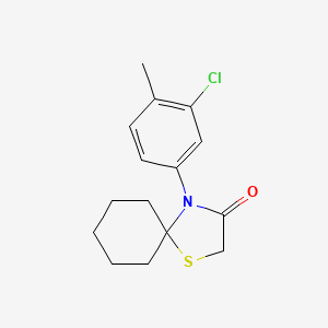 molecular formula C15H18ClNOS B5728192 4-(3-chloro-4-methylphenyl)-1-thia-4-azaspiro[4.5]decan-3-one 