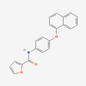 molecular formula C21H15NO3 B5728212 N-[4-(1-naphthyloxy)phenyl]-2-furamide 