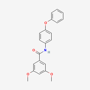 molecular formula C21H19NO4 B5728231 3,5-dimethoxy-N-(4-phenoxyphenyl)benzamide 