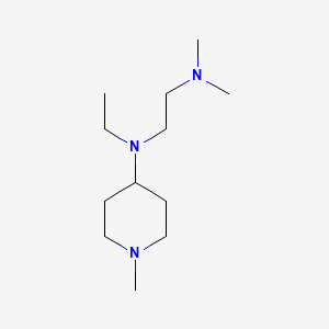 molecular formula C12H27N3 B5728249 N-ethyl-N',N'-dimethyl-N-(1-methyl-4-piperidinyl)-1,2-ethanediamine 