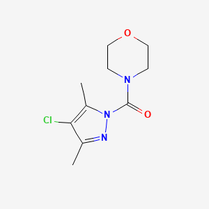 molecular formula C10H14ClN3O2 B5728257 4-[(4-chloro-3,5-dimethyl-1H-pyrazol-1-yl)carbonyl]morpholine 