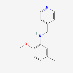 (2-methoxy-5-methylphenyl)(4-pyridinylmethyl)amine