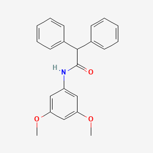 molecular formula C22H21NO3 B5728269 N-(3,5-dimethoxyphenyl)-2,2-diphenylacetamide 
