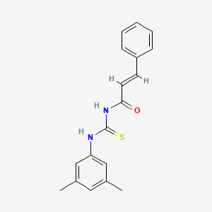 molecular formula C18H18N2OS B5728277 N-{[(3,5-dimethylphenyl)amino]carbonothioyl}-3-phenylacrylamide 