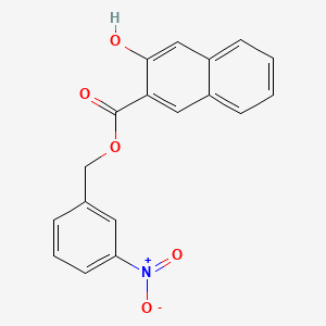 molecular formula C18H13NO5 B5728324 3-nitrobenzyl 3-hydroxy-2-naphthoate 