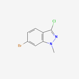 B572833 6-Bromo-3-chloro-1-methyl-1H-indazole CAS No. 1243472-33-4