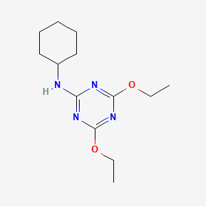 molecular formula C13H22N4O2 B5728330 N-cyclohexyl-4,6-diethoxy-1,3,5-triazin-2-amine 