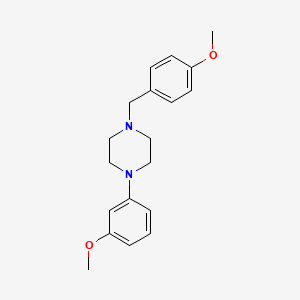molecular formula C19H24N2O2 B5728339 1-(4-methoxybenzyl)-4-(3-methoxyphenyl)piperazine 