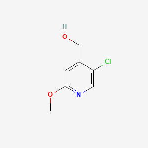 molecular formula C7H8ClNO2 B572835 (5-氯-2-甲氧基吡啶-4-基)甲醇 CAS No. 1227563-49-6