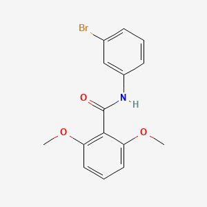 molecular formula C15H14BrNO3 B5728350 N-(3-bromophenyl)-2,6-dimethoxybenzamide 