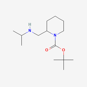 B572836 tert-Butyl 2-((isopropylamino)methyl)piperidine-1-carboxylate CAS No. 1289387-82-1