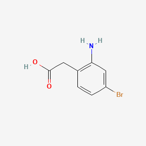 B572839 (2-Amino-4-bromophenyl)acetic acid CAS No. 1261684-16-5