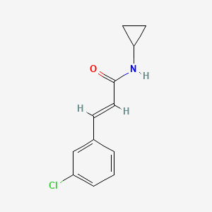 molecular formula C12H12ClNO B5728398 3-(3-chlorophenyl)-N-cyclopropylacrylamide 